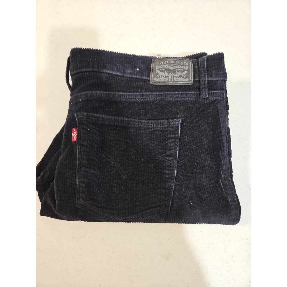 Levi Strauss 311 Shaping‎ Skinny Jeans Black Corduroy Womens W34 L30 Skinny(1367